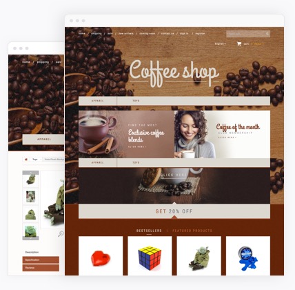 Coffee eCommerce website templates