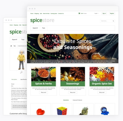 Grocery eCommerce website templates