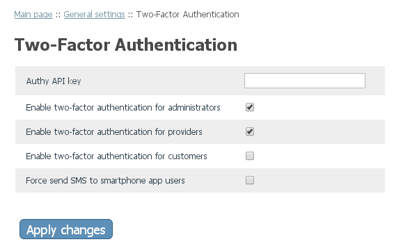 Two-Factor Authentication for v4