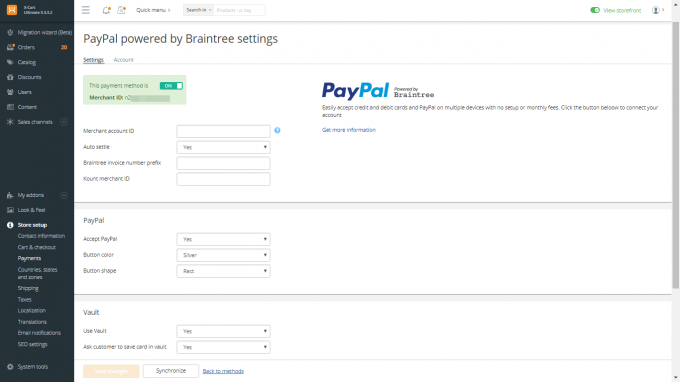 PayPal powered by Braintree - [DEPRECATED]