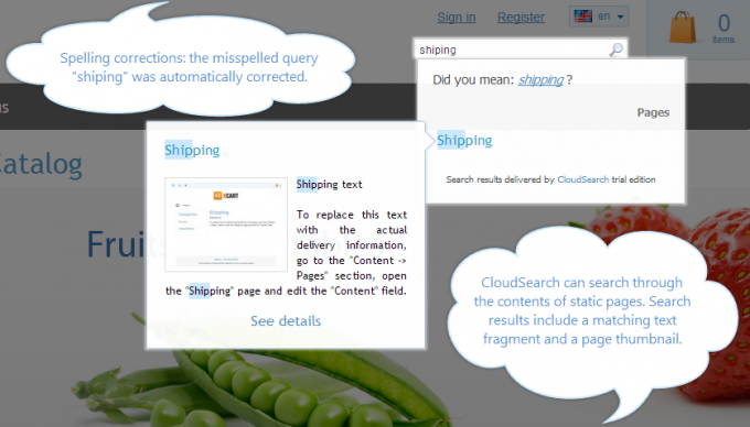 CloudSearch – Robust eCommerce Search & Filtering Engine