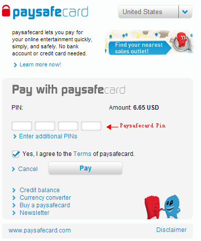 Pay Safe Card