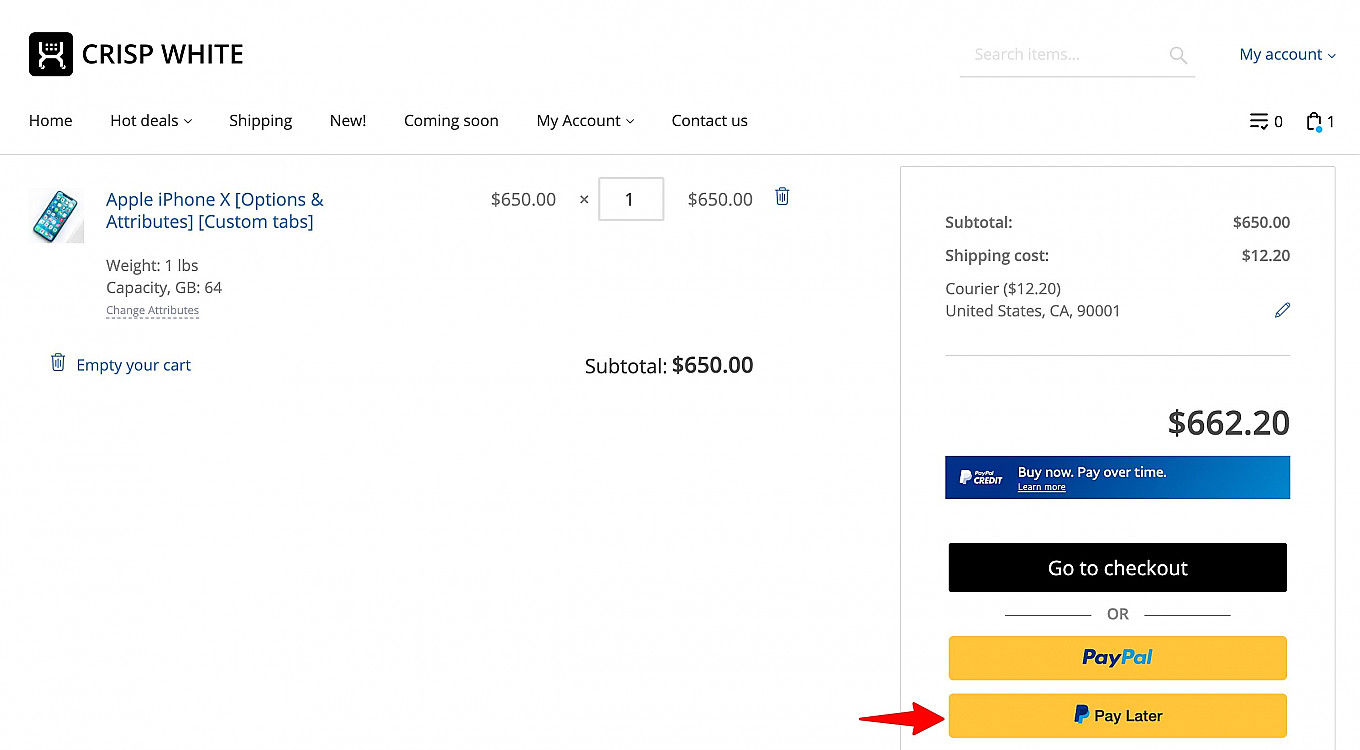 Pay Later by PayPal