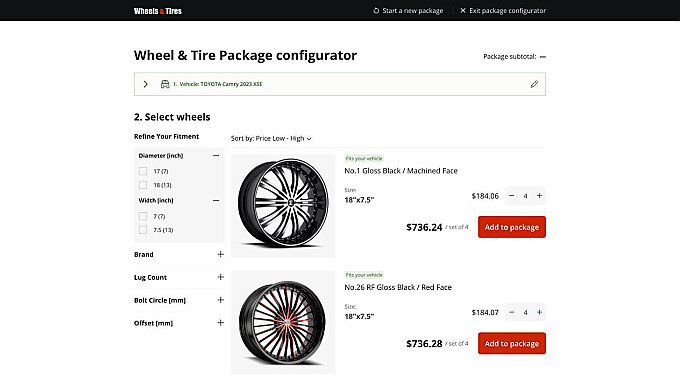 Wheel & Tire Packages