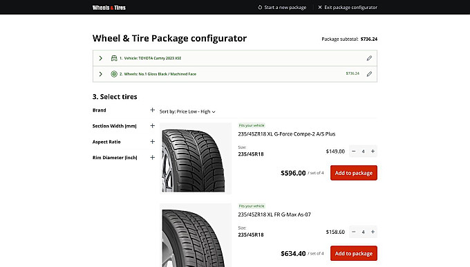 Wheel & Tire Packages