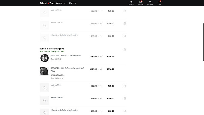 Wheel & Tire Packages