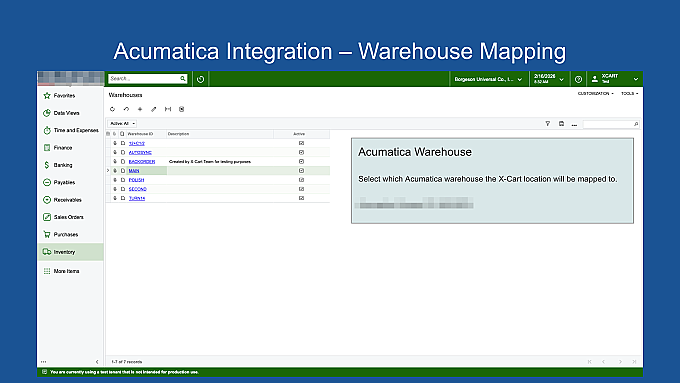 Acumatica ERP integration