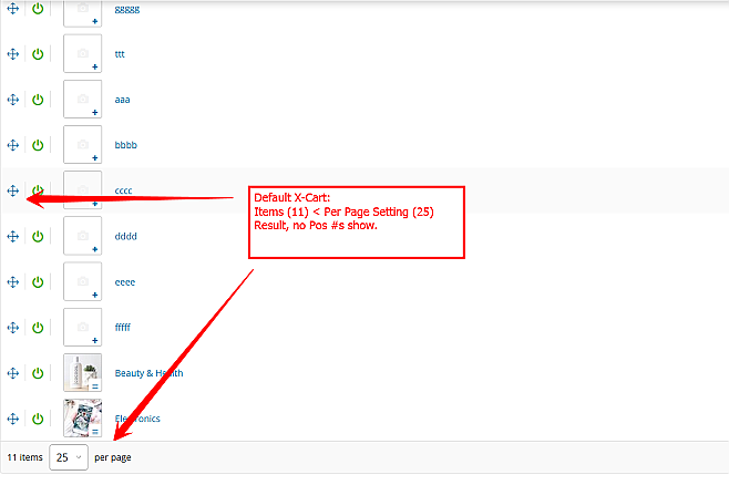 Persistent Position Sorting