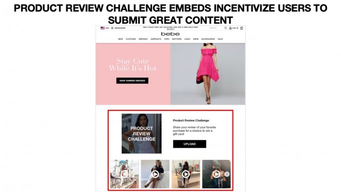 PRODUCT REVIEW CHALLENGE EMBEDS INCENTIVIZE USERS TO SUBMIT GREAT CONTENT