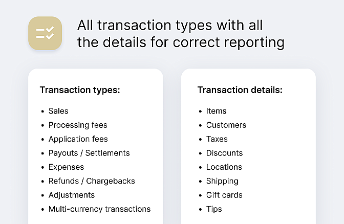 Synder - sync Orders with QuickBooks/Xero