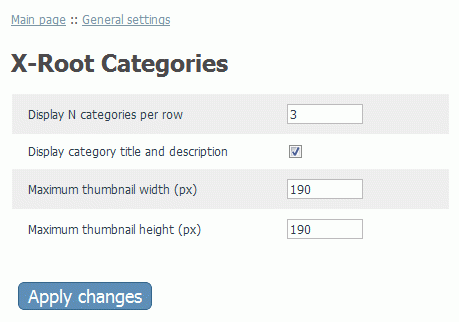 Root Categories [DEPRECATED]