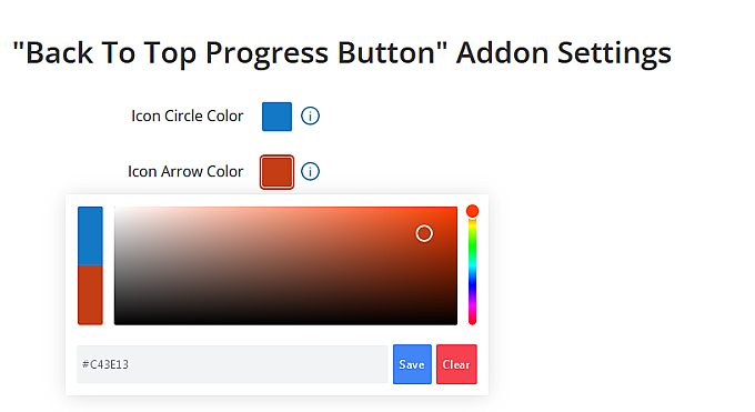 Back to Top Progress Button