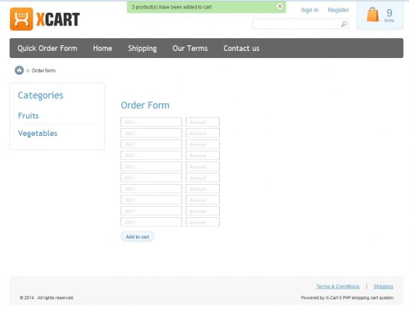Catalog Order Form
