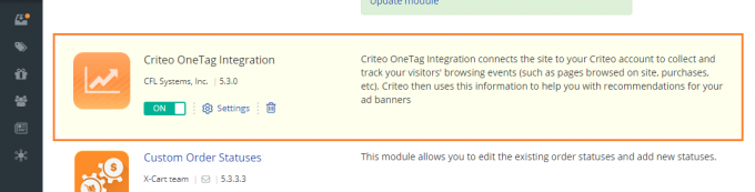 Criteo OneTag Integration