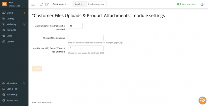 Customer Files Uploads & Product Attachments