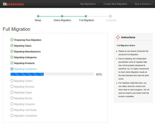 Migrate data from Magento to X-Cart