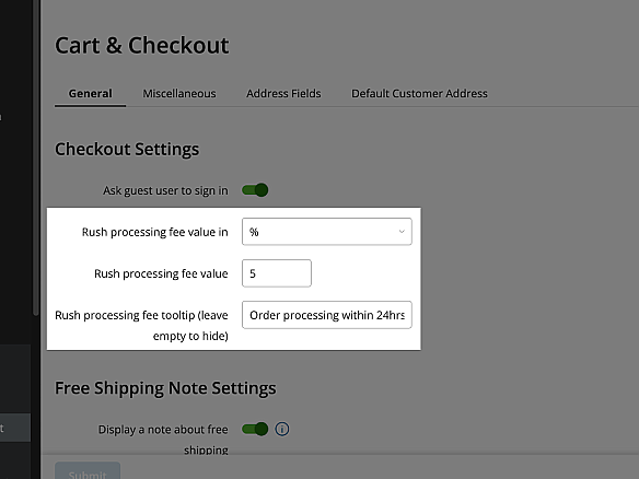 Rush Processing Fee