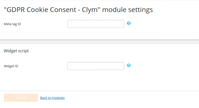 GDPR Cookie Consent - Clym
