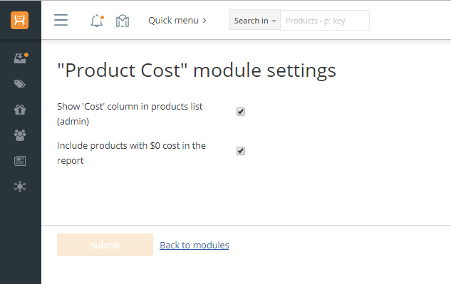 Product Cost