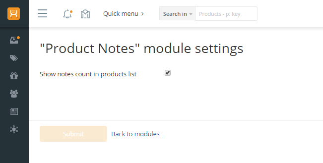 Product Notes