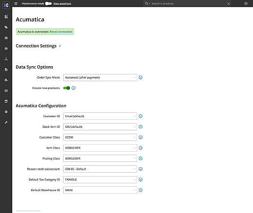 Acumatica ERP integration