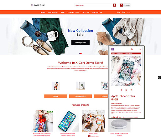 Lumino Beady X-Cart 5.5 Responsive Template