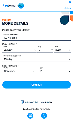 Paytomorrow Payment