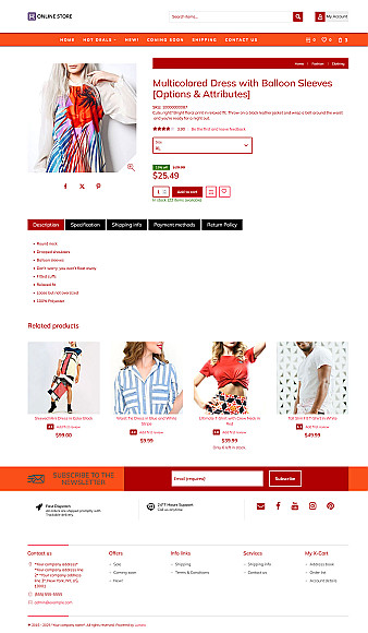 Lumino Beady X-Cart 5.5 Responsive Template