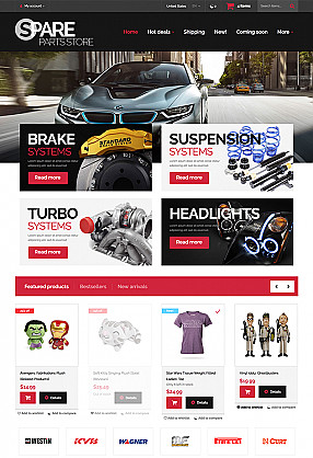 Automotive Website Templates To Sell Car Parts Online