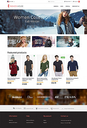 Custom t shirt website template sale